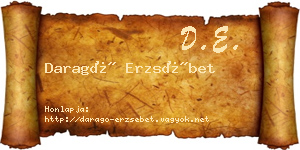 Daragó Erzsébet névjegykártya