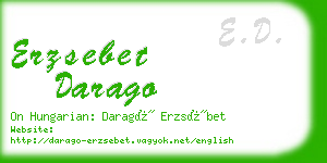 erzsebet darago business card